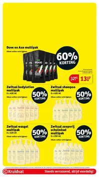 Dove en Axe multipak aanbieding bij Kruidvat – geldig van 17.03.2026 t/m 22.03.2026