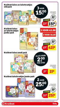 Kruidvat luiers small pack aanbieding bij Kruidvat – geldig van 17.03.2026 t/m 22.03.2026