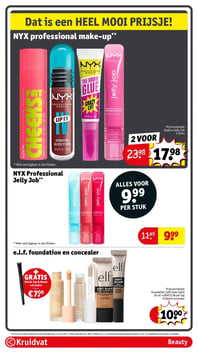NYX professional make-up** aanbieding bij Kruidvat – geldig van 17.03.2026 t/m 22.03.2026