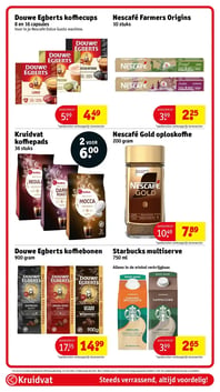 Douwe Egberts koffiecups aanbieding bij Kruidvat – geldig van 20.01.2026 t/m 25.01.2026