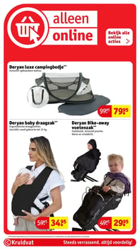 Deryan baby draagzak aanbieding bij Kruidvat – geldig van 20.01.2026 t/m 25.01.2026