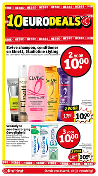 Elvive shampoo, conditioner en Elnett, Studioline styling aanbieding bij Kruidvat – geldig van 20.01.2026 t/m 25.01.2026