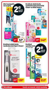 Kruidvat elektrische tandenborstels Essential Clean+ en Kids Power+ aanbieding bij Kruidvat – geldig van 20.01.2026 t/m 25.01.2026