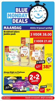 Always Night en Platinum aanbieding bij Kruidvat – geldig van 20.01.2026 t/m 25.01.2026