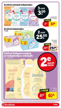 Kruidvat enkelpak babydoekjes aanbieding bij Kruidvat – geldig van 20.01.2026 t/m 25.01.2026
