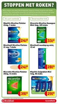 Nicotinell mondspray mint, 15 ml aanbieding bij Kruidvat – geldig van 20.01.2026 t/m 25.01.2026