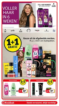 Keuze uit de afgebeelde merken aanbieding bij Kruidvat – geldig van 20.01.2026 t/m 25.01.2026