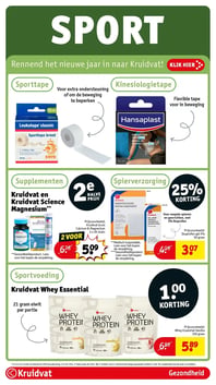 Kruidvat Whey Essential aanbieding bij Kruidvat – geldig van 20.01.2026 t/m 25.01.2026