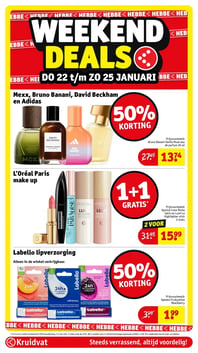Labello lipverzorging aanbieding bij Kruidvat – geldig van 22.01.2026 t/m 25.01.2026