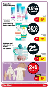 Kruidvat babytextiel aanbieding bij Kruidvat – geldig van 20.01.2026 t/m 25.01.2026