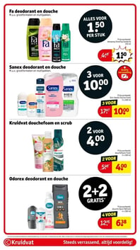 Kruidvat douchefoam en scrub aanbieding bij Kruidvat – geldig van 23.12.2025 t/m 28.12.2025