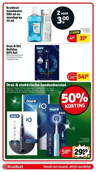 Oral-B elektrische tandenborstel aanbieding bij Kruidvat – geldig van 23.12.2025 t/m 28.12.2025