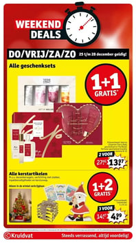 Alle geschenksets aanbieding bij Kruidvat – geldig van 25.12.2025 t/m 28.12.2025