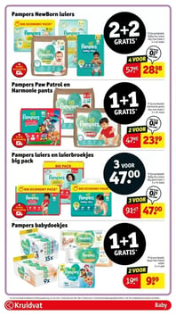 Kruidvat luiers jumbo pack aanbieding bij Kruidvat – geldig van 23.12.2025 t/m 28.12.2025