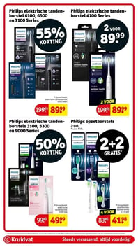 Philips opzetborstels 2-pak M.u.v. Kids. aanbieding bij Kruidvat – geldig van 23.12.2025 t/m 28.12.2025