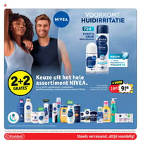Keuze uit het hele assortiment NIVEA. aanbieding bij Kruidvat – geldig van 24.02.2026 t/m 08.03.2026