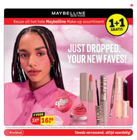 Keuze uit het hele Maybelline Make-up assortiment aanbieding bij Kruidvat – geldig van 24.02.2026 t/m 08.03.2026