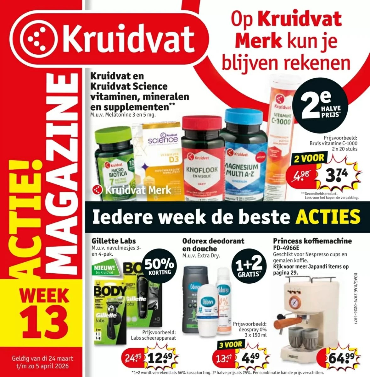Kruidvat folder – pagina 1