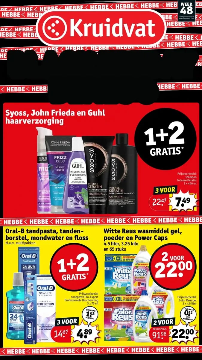 Kruidvat folder – pagina 1
