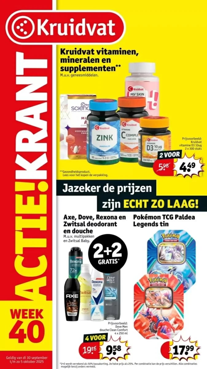 Kruidvat folder – pagina 1