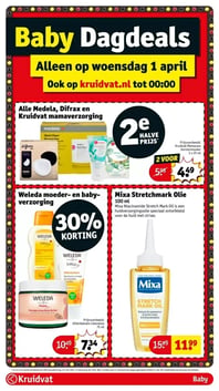 Weleda moeder- en babyverzorging aanbieding bij Kruidvat – geldig van 31.03.2026 t/m 05.04.2026