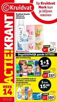Kruidvat douche 300 ml en deodorant aanbieding bij Kruidvat – geldig van 31.03.2026 t/m 05.04.2026