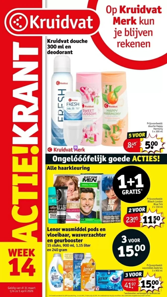 Kruidvat folder – pagina 1