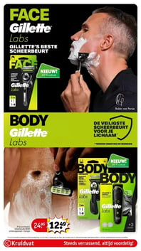 GilletteLabs BODY scheerapparaat + hanger aanbieding bij Kruidvat – geldig van 31.03.2026 t/m 05.04.2026