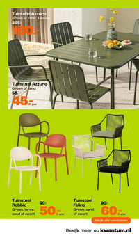 Tuintafel Azzuro aanbieding bij Kwantum – geldig van 02.03.2026 t/m 15.03.2026