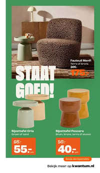 Bijzettafel Oria aanbieding bij Kwantum – geldig van 02.03.2026 t/m 15.03.2026