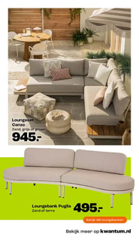 Loungeset Canzo aanbieding bij Kwantum – geldig van 02.03.2026 t/m 15.03.2026