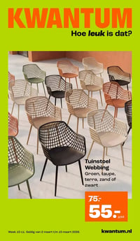 Tuinstoel Webbing aanbieding bij Kwantum – geldig van 02.03.2026 t/m 15.03.2026