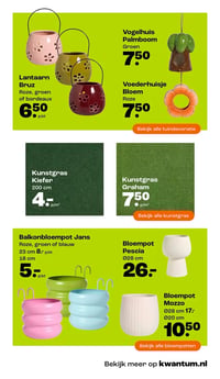 Vogelhuis Palmboom aanbieding bij Kwantum – geldig van 16.03.2026 t/m 29.03.2026