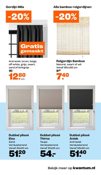 Rolgordijn Bamboe aanbieding bij Kwantum – geldig van 28.04.2026 t/m 10.05.2026