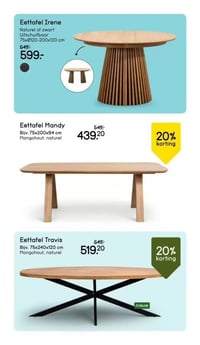 Eettafel Mandy aanbieding bij Leen-bakker – geldig van 02.02.2026 t/m 08.02.2026