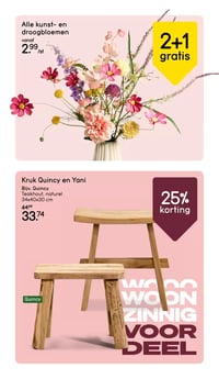 Alle kunst- en droogbloemen aanbieding bij Leen-bakker – geldig van 02.03.2026 t/m 08.03.2026
