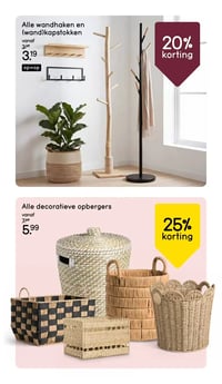 Alle decoratieve opbergers aanbieding bij Leen-bakker – geldig van 02.03.2026 t/m 08.03.2026