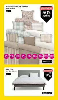Bed Stijn aanbieding bij Leen-bakker – geldig van 09.03.2026 t/m 15.03.2026