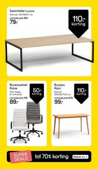 Bureaustoel Kane aanbieding bij Leen-bakker – geldig van 09.03.2026 t/m 15.03.2026