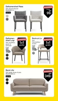 Barkruk Liv aanbieding bij Leen-bakker – geldig van 16.02.2026 t/m 22.02.2026