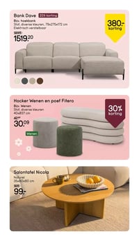 Salontafel Nicola aanbieding bij Leen-bakker – geldig van 16.03.2026 t/m 22.03.2026