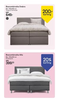 Boxcombinatie Alta aanbieding bij Leen-bakker – geldig van 16.03.2026 t/m 22.03.2026