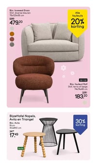 Bijv. loveseat Enzio aanbieding bij Leen-bakker – geldig van 16.03.2026 t/m 22.03.2026