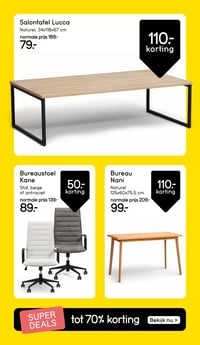 Bureaustoel Kane aanbieding bij Leen-bakker – geldig van 16.03.2026 t/m 22.03.2026