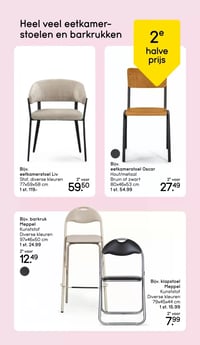 Bijv. eetkamerstoel Liv aanbieding bij Leen-bakker – geldig van 16.03.2026 t/m 22.03.2026
