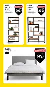 Wand-meubel Kyan aanbieding bij Leen-bakker – geldig van 16.03.2026 t/m 22.03.2026