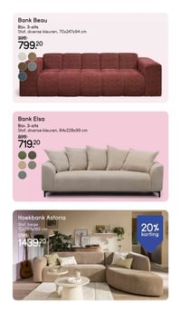 Bank Beau aanbieding bij Leen-bakker – geldig van 26.01.2026 t/m 01.02.2026
