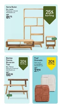Serie Bulan Bijv. kastje aanbieding bij Leen-bakker – geldig van 26.01.2026 t/m 01.02.2026