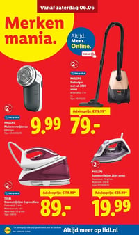 PHILIPS Stoomstrijkijzer 2000 series aanbieding bij Lidl – geldig van 01.06.2026 t/m 07.06.2026
