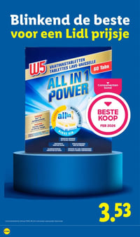 W5 ALL IN 1 POWER aanbieding bij Lidl – geldig van 01.06.2026 t/m 07.06.2026
